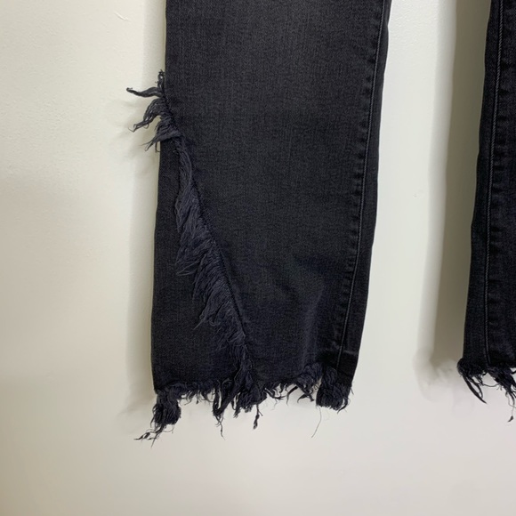 DL1961 Wallace high rise crop flare black jeans - Picture 4 of 8